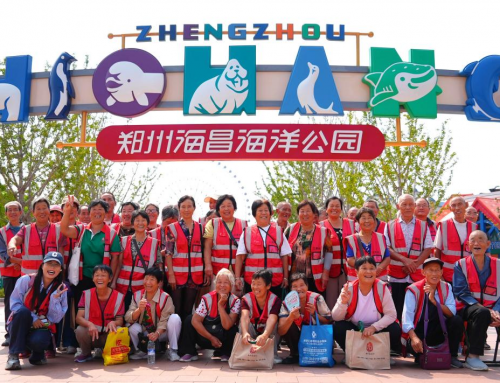 郑州冰球突破海洋公园暖心公益行，携手“97村长小芳”带老人重返童年